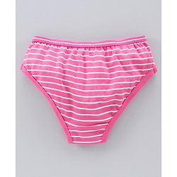 Pine Kids Anti Microbial & Bio Wash Hipster Panties Butterfly Print Pack of 3 - White Rose Pink