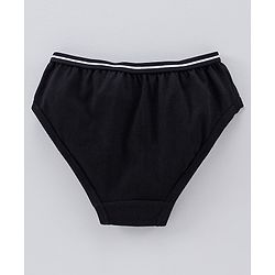 Pine Kids Anti Microbial & Bio Wash Hipster Panties Heart Print Pack of 3 - Navy Peony Seashell Pink Black