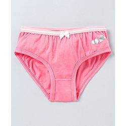 Pine Kids Anti Microbial and Bio Wash Cotton Panties Pack of 2 - Pink