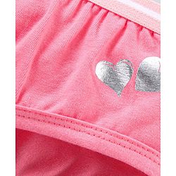 Pine Kids Anti Microbial and Bio Wash Cotton Panties Pack of 2 - Pink