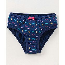 Pine Kids Anti microbial & Bio wash Panties Printed Pack of 3 - Blue Pink