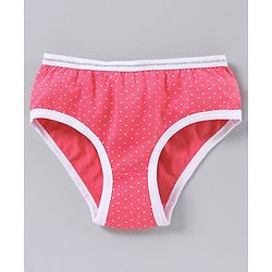 Pine Kids Anti Microbial & Bio Wash Hipster Panties Strawberry Print Pack of 3 - Rose Quartz Camella Rose White Pink