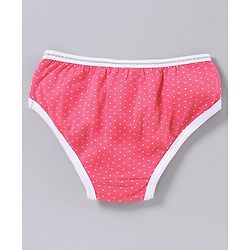 Pine Kids Anti Microbial & Bio Wash Hipster Panties Strawberry Print Pack of 3 - Rose Quartz Camella Rose White Pink