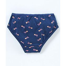 Pine Kids Anti microbial & Bio wash Hipster Panties Assorted Print - Hot Pink, Navy Blue