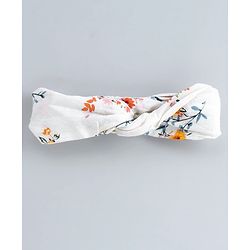 Pine Kids Floral Printed Singlet Frock with Smocked Bodice - White