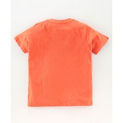 Pine Kids Half Sleeves Bioawashed 100% Cotton Tees Pack of 3 - Orange Green Blue