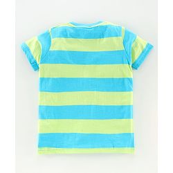 Pine Kids Half Sleeves Bioawashed 100% Cotton Tees Pack of 3 - Orange Green Blue