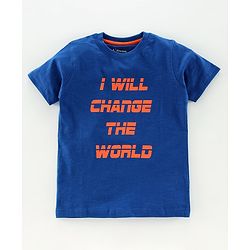 Pine Kids Half Sleeves Bioawashed 100% Cotton Tees Pack of 3 - Orange Green Blue