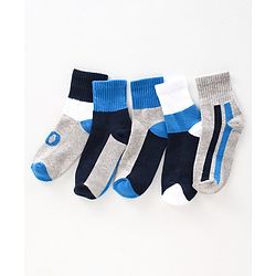 Pine Kids Anti Bacterial Socks Set of 5 Pairs - Multicolor