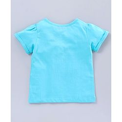 Pine Kids Half Sleeves Biowash Tees Text Print Pack of 2 - Green Blue