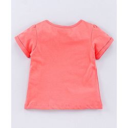 Pine Kids Half Sleeves Bio Wash Printed Top Pack of 2  - Pink Peach