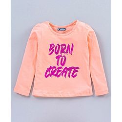 Pine Kids Full Sleeves Biowash Tees Pack of 2 - Blue Peach