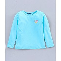 Pine Kids Full Sleeves Biowash Tees Pack of 2 - Blue Peach