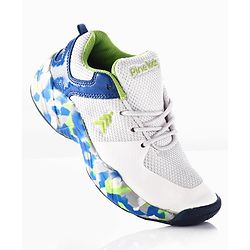 Pine Kids Sports Shoes - White Blue