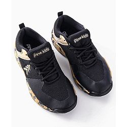 Pine Kids Sports Shoes - Black Beige