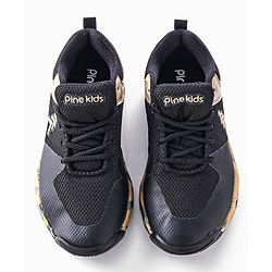 Pine Kids Sports Shoes - Black Beige