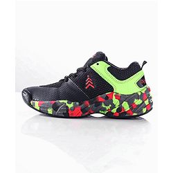 Pine Kids Sports Shoes - Black Green
