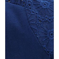 Pine Kids Half Sleeves Top - Navy Blue