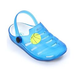 Pine Kids Clogs with Backstrap Ball Patch - Blue