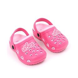 Pine Kids Clogs with Backstrap Vibes Patch - Pink