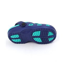 Pine Kids Clogs with Backstrap Rainbow Patch - Blue Green