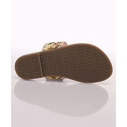 Pine Kids Ethnic Wear Chappal Floral Embroidery  - Pink