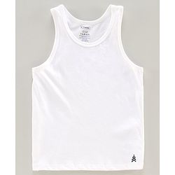 Pine Kids Sleeveless Anti microbial & Biowash Vests Pack of 3 - Red Navy Blue White