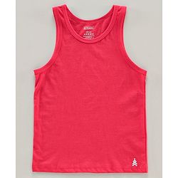 Pine Kids Sleeveless Anti microbial & Biowash Vests Pack of 3 - Red Navy Blue White