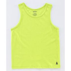 Pine Kids Sleeveless Anti microbial & Bio Wash Vest Pack of 2 - Green Blue