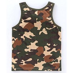 Pine Kids Anti Microbial & Biowashed Sleeveless Vests Pack of 2 - Orange Green
