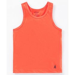 Pine Kids Anti Microbial & Biowashed Sleeveless Vests Pack of 2 - Orange Green