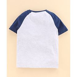 Pine Kids Raglan Sleeves Bio Wash Tee - Blue
