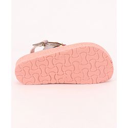 Pine Kids  Party Wear Sandals With Dual Velcro Closure - Cream