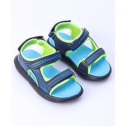 Pine Kids Solid Color Sandals - Green