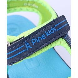 Pine Kids Solid Color Sandals - Green