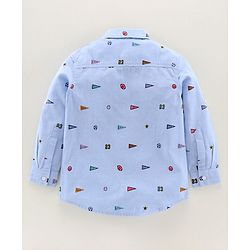 Pine Kids Full Sleeves Softener Wash Shirt - Blue