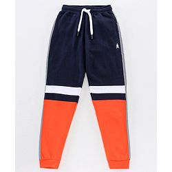 Pine Kids Full Length Bio Washed Lounge Pant - Orange & Blue