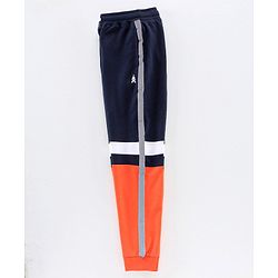 Pine Kids Full Length Bio Washed Lounge Pant - Orange & Blue