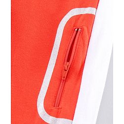 Pine Kids Full Length Biowashed Lounge & Track Pants with Side Strip - Orange White