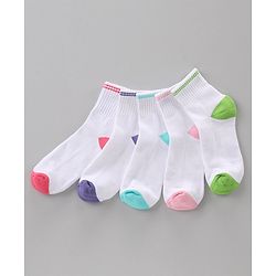 Pine Kids Anti Bacterial Socks Pack of 5 Pairs - Multicolor