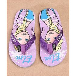 Pine Kids Elsa Printed Flip Flop - Purple