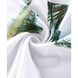 Pine Kids Sleeveless Tee Tree Print - White Green