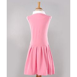 Pine Kids Moisture Wicking & Quick Dry Sleeveless Sports Wear Frock - Pink
