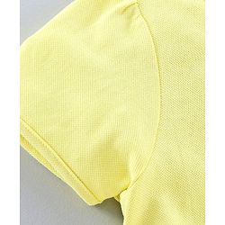 Pine Kids Half Sleeves Quick Dry T-Shirt - Yellow
