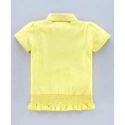 Pine Kids Half Sleeves Quick Dry T-Shirt - Yellow