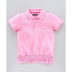 Pine Kids Half Sleeves Quick Dry T-Shirt - Pink