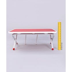 Pine Kids Genius Height Adjustable Study Table - Red