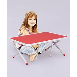 Pine Kids Genius Height Adjustable Study Table - Red