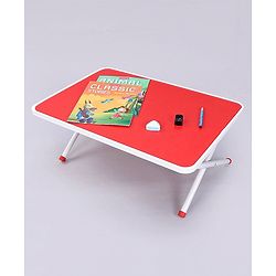 Pine Kids Genius Height Adjustable Study Table - Red