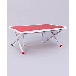 Pine Kids Genius Height Adjustable Study Table - Red